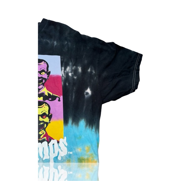 Goosebumps “Slappy” Warhol Inspired Tie-Dyed Graphic Tee: RL Stine: Horror - Picture 3 of 5